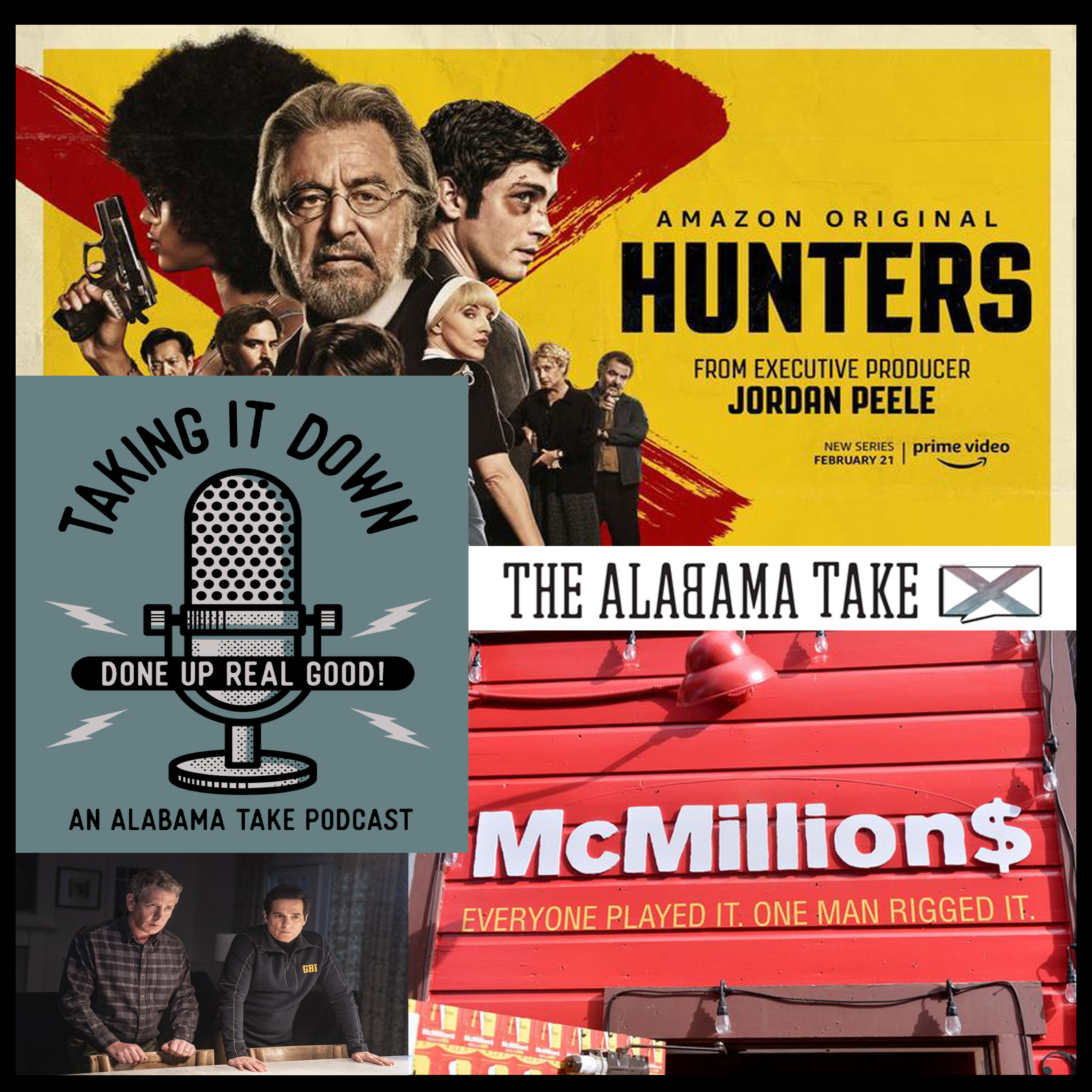 Taking It Down Podcast – Episode 18 – McMillions, The Outsider, and Hunters